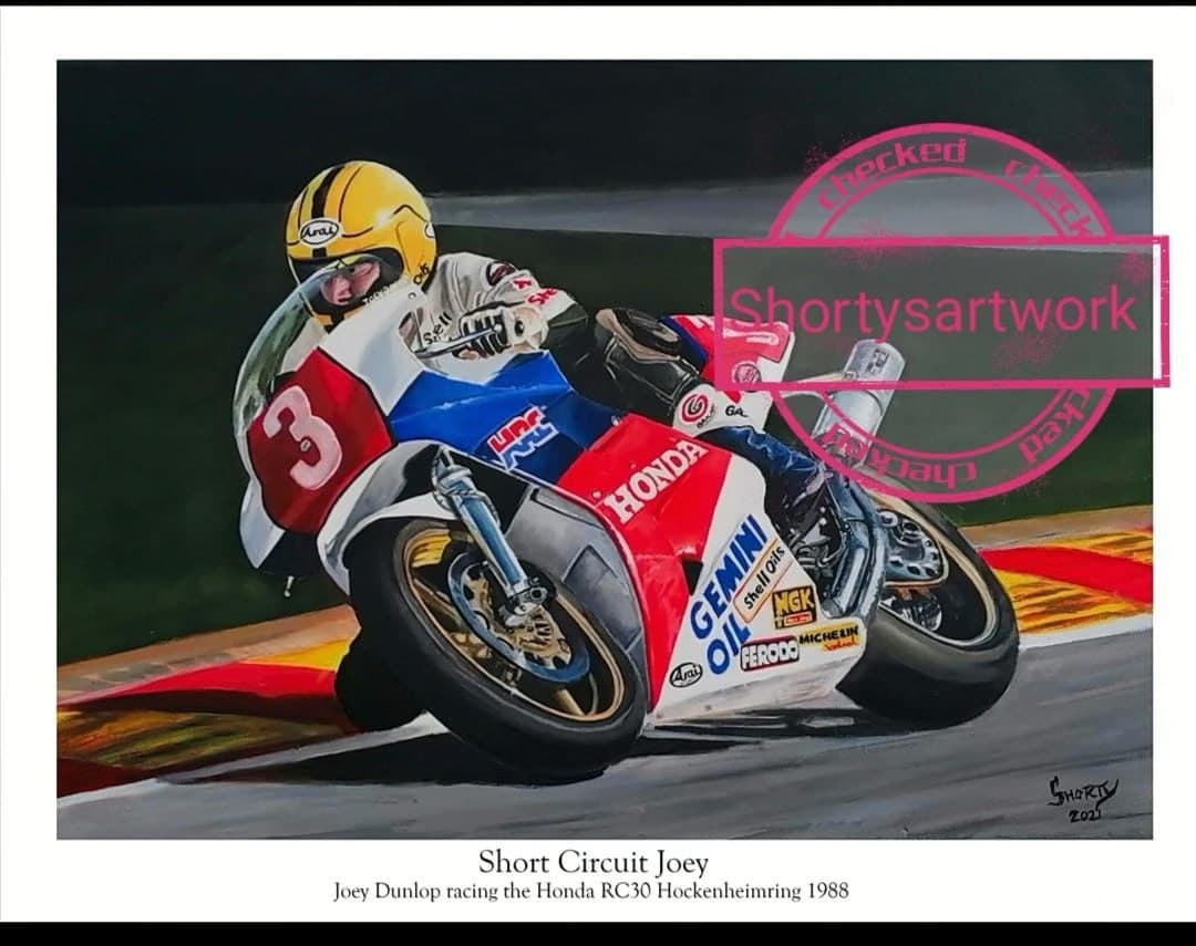 Signature hero painting by Shorty Baird